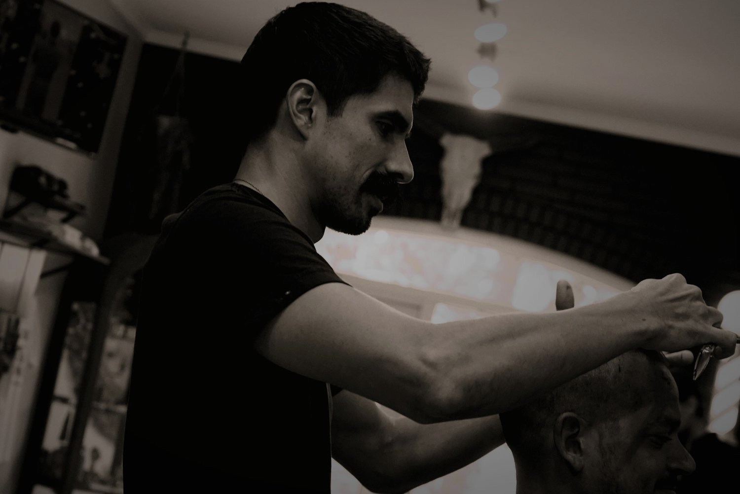 Jay Soto at work — APX Barber Co.